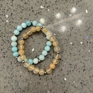 🧡5/$25🧡Blue and Yellow Beaded Bracelets